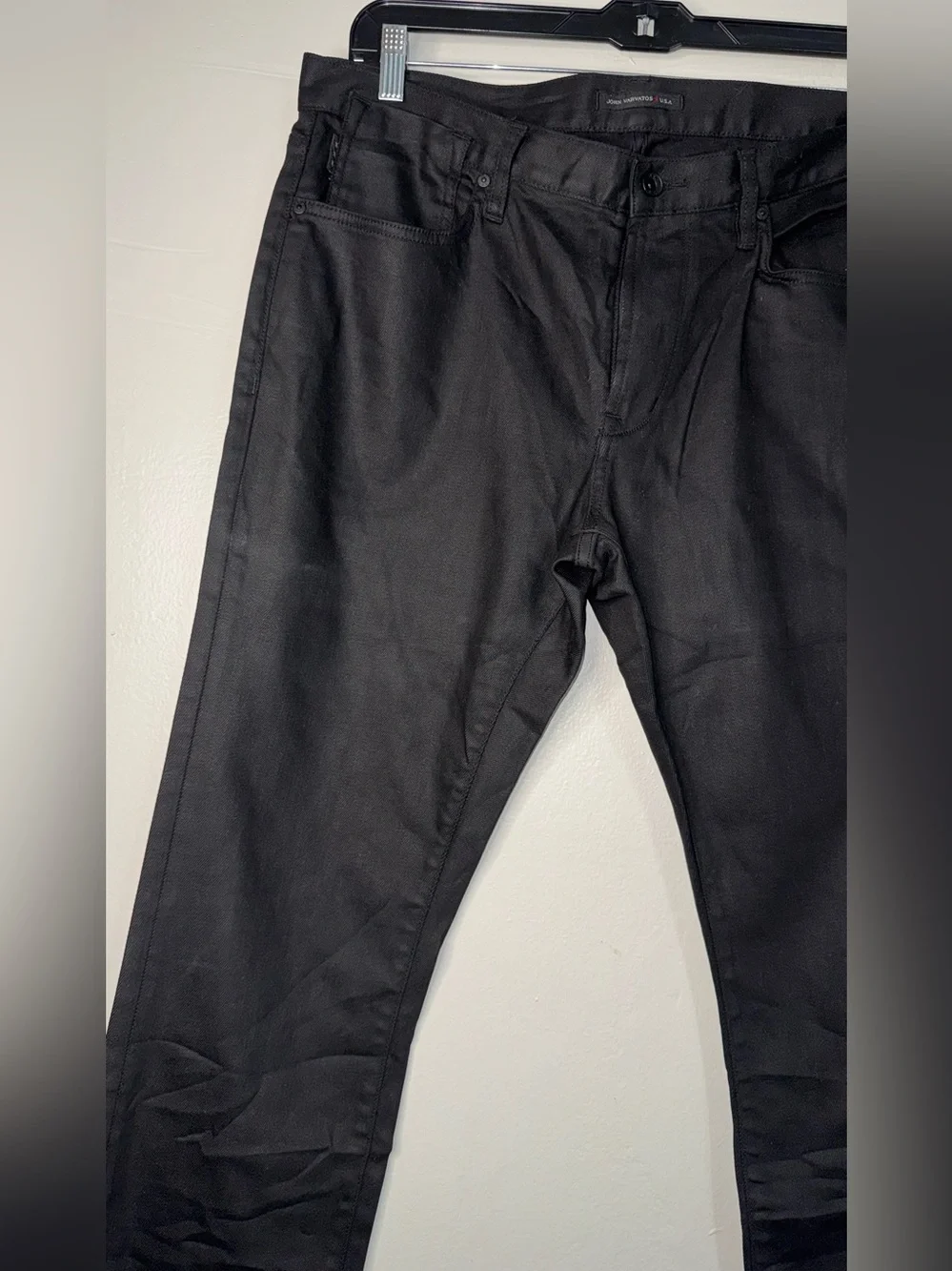 John Varvatos Black Slim Straight Jeans - Classic Men's Denim